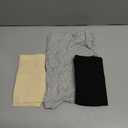 Women's Underwear 4 Pack High Waisted Tummy Control Ladies Panties with Lace Comfortable Briefs Full Coverage (L)