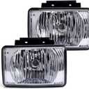 CNNELL Fog Lights Compatible with 2004-2012 Chevy Colorado, Fit 2004-2012 GMC Canyon/2006 Isuzu i-280/i-350/2007 2008 Isuzu i-290(Clear lens)