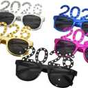 5PCS 2026 Plastic Eyeglasses Happy New Year's Eve Glasses Graduation 2026 Party Photo Props Supplies