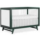 Dream On Me Carter 5-in-1 Convertible Full-Size Baby Crib, Olive & White, GreenGuard Gold & JPMA, Sustainable Pinewood, Converts to Toddler, Day & Full-Size Bed 3 Mattress Heights, Modern Design