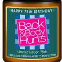 Happy 75th Birthday Decorations Gifts for Women Men, 75th Birthday Candles for Her Him, Funny 75 Years Old Ideas- Lavender Scented Candle