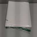 KINGFOM A4 Faux Leather Padfolio Ring Binder Business File Folder Document Holder with Card Holder (3 Ring Binder White)