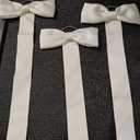 6 PCS Bow Organizer for Girls, Bow Holder for Girls Hair Bows, White Hair Bows Organizer for Wall Hanging Bedroom College Nursery Decors