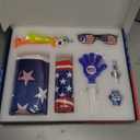 Soccer Fan Gear Set for 2026 World Tournament, Soccer Party Favors Kit with Flag,Scarf, Face Paint, Clapper, Horn&Glasses,Supporter Accessories for Game Day, Sports Event, Gift