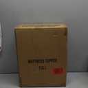 WhatsBedding Memory Foam Mattress Topper Full Size, with 3D Bubble Mattress Pad Cover, Soft Quilted 100% Cotton Layer for Back Pain, White(54"x75")