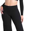 Sunzel Wide Leg Yoga Pants for Women, High Waisted Tummy Control, Soft Stretch, 32" Inseam (Black, M)