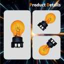 2 Pack PWY24W 24W Amber Yellow Fog Light Bulbs,Upgraded 12V Halogen for Front Turn Signal,DRL and Parking Lights CANBus Compatible