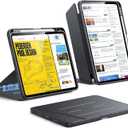 ESR for iPad Pro 11 Inch Case (M5/M4) 2025/2024, Vertical Stand Cover, Multi Stand Angles, Ultra-Stable Case with Pencil Holder, Flip Series, Black