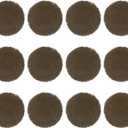 PATIKIL Faux Fur Pom Poms for Hats, 12 Pcs Fluffy Soft Fur Poms Balls with Elastic Loop for Keychain Knitting Hats DIY Scarves Gloves Bag Christmas, Khaki Brown