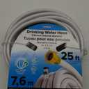 Camco TastePURE 25-Ft Water Hose - RV Drinking Water Hose Contains No Lead, No BPA & No Phthalate - Features Diamond-Hatch Reinforced PVC Design - 5/8 Inside Diameter, Made in the USA (22783)