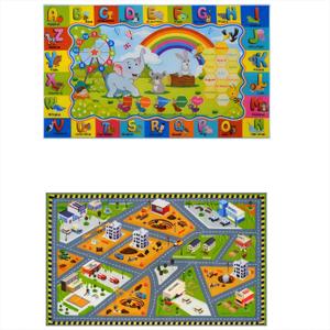 STARUIA ABC Rug Car Rug for Kids Playroom, Classroom Floor Play Mat for Kids, Preschool Educational Rug Play Carpet for Nursery Kid Room Decor (39"x59")