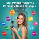 NAD Supplement with Resveratrol, NMN Supplement Alternative, NAD Plus Nicotinamide Riboside, Quercetin, CoQ10 for Support Cellular Energy & Vitality, Healthy Aging for Women & Men- 60 Capsules (EXP 01/17/28)