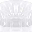 Inflatable Chair, Transparent Clear Blow Sofa Seat for Kids, Teens Room,Funny Indoor/Outdoor Furniture for Swimming Pool,Dorm,Yard,Parties & Events -100% Waterproof & Holds 220lbs