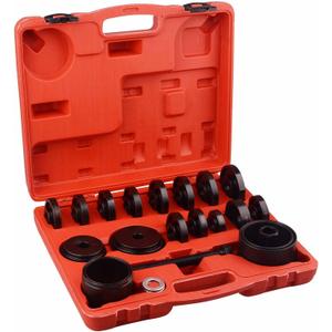 23pcs FWD Front Wheel Drive Bearing Removal Tool, Wheel Bearing Press Kit Bearing Adapters Bearing Installer Tool