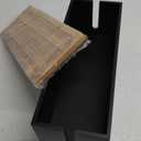 Bivvclaz Large Cable Management Box, Wooden Cord Organizer Box for Desk, Floor, Office to Hide Extension Cords Power Stripes Surge Protectors Chargers Wires, Black