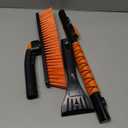 [Upgrade] Ice Scraper & Extendable Snow Brush for Car Windshield [Military-Grade Sturdy] - 360 Pivoting Brush Head with Silicone Grip for Effortless One-Swipe Clean on Auto (Large)