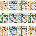 12 Pieces Gift Card Box Happy Birthday Present Greeting Card Holder Birthday Gifts Keeper with 12 Pieces Wrapping Bows Mini Favor Boxes for Holiday Party