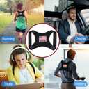 Posture Corrector Upper Back Brace Neck Shoulder Back Support Brace Pain Relief Belt for Women Men Braces Spine Straightener Breathable (Black)