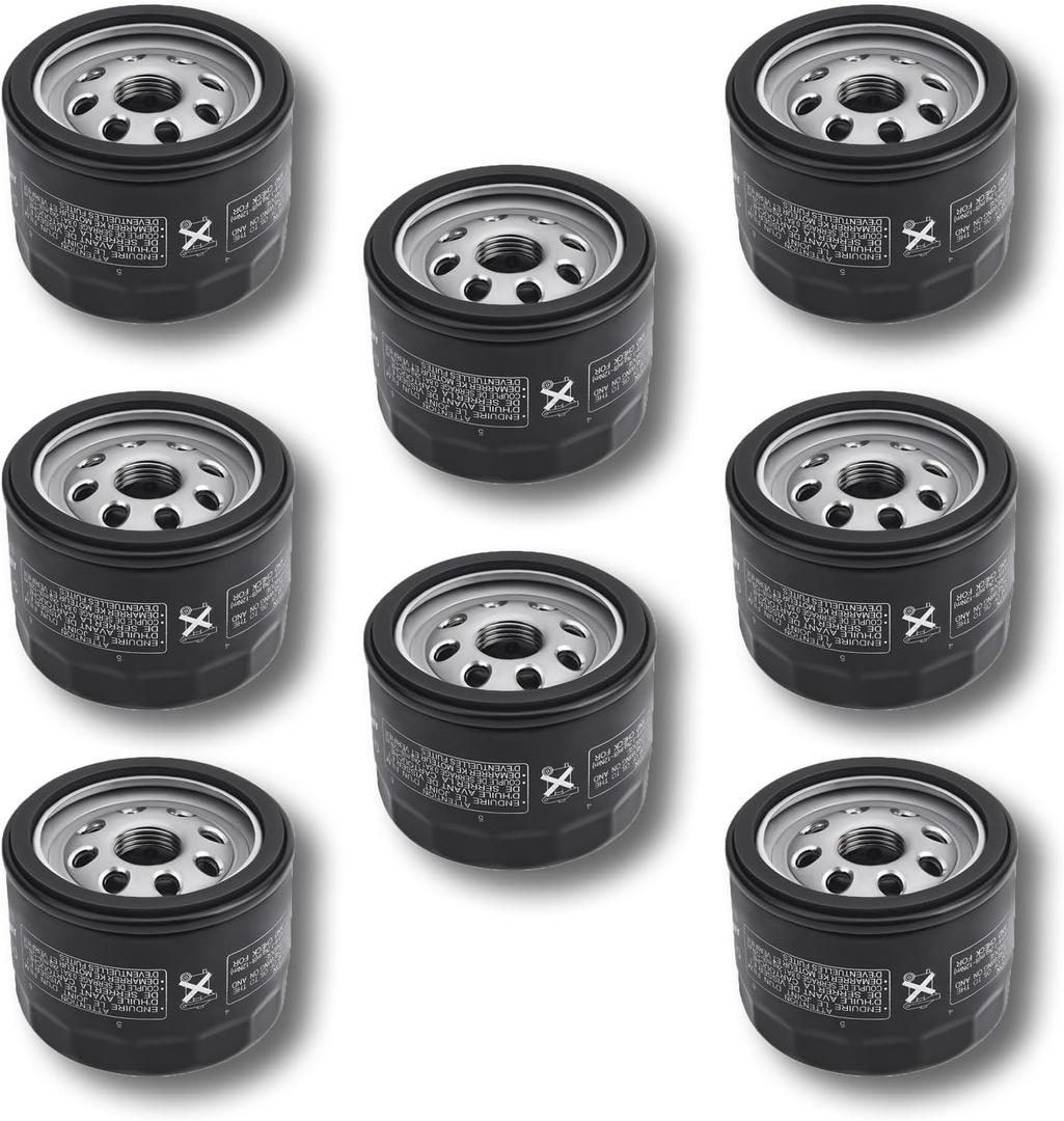 49065-0721 Oil Filter 49065-7007 for Kawasaki FR691V FR730V FR651V FR600V FX600V FX730V FS691V FS651V FR651V Engines, 8 Pack (8)