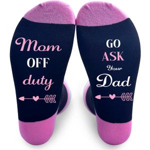 2 x Mom Socks For Women, Wife Sock From Husband, Mommy Birthday Sock