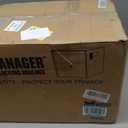 Mail Boss 7506 Mail Manager Curbside Locking Security Mailbox, Black,Large