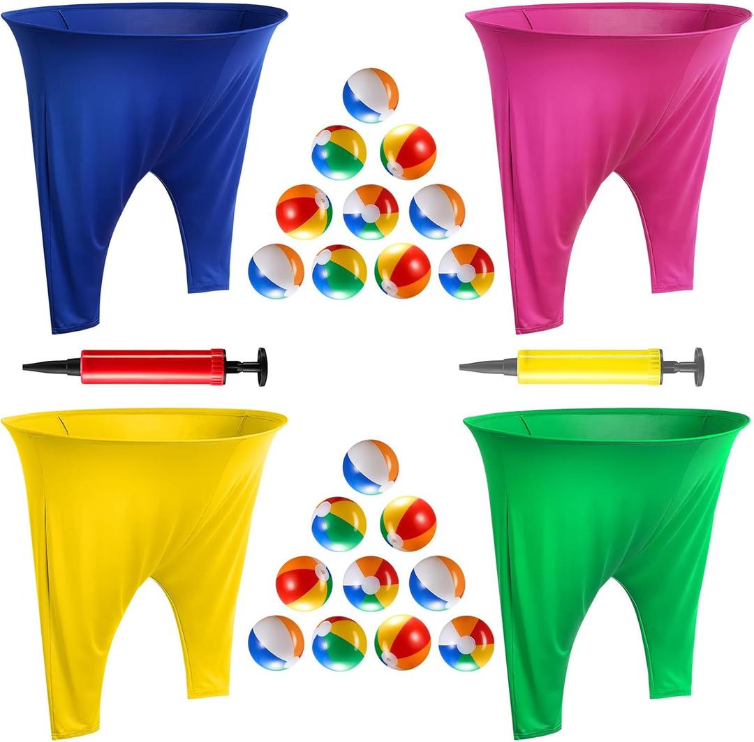 Granny Pants Yard Game Sets,4PCS Granny Pants Family Party Outdoor Games with Bouncy Balls for Adults and Kids,The Family Reunion Ultimate Backyard Party Games
