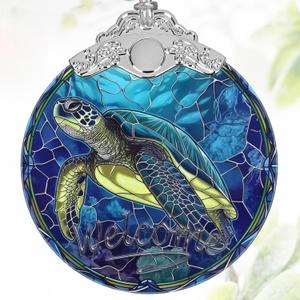3" Stained Glass Sea Turtle Ornament, Christmas Ornament, Christmas Ornaments for Tree, Heirloom Keepsake, Gift Exchange, Gift Idea, Bauble Present