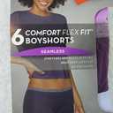 Hanes Women's 4pk Comfort Flex Fit Seamless Boy Shorts - Colors May Vary, S