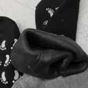 Moisturizing Socks, 2 Pairs Dry Cracked Feet Lotion Socks for Women, Foot Moisturizing Socks, Silicone Socks, Foot Care Heel Socks, Spa Socks (Black and Grey, Size Up to US 7)