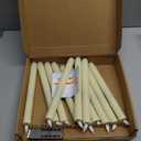 Homemory 12 Pcs Flameless Taper Candles with Remote, Timer, Dimmer, Plastic Battery Operated CandleSticks, Ivory Led Window Candles with Flickering Light, 9.6 Inches for Halloween Christmas Decoration