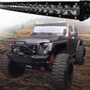 LED Light Bar 36inch Curved 180W Single Row Spot Flood Combo 3D Driving Fog Lamp Off Road Lighting LED Work Lights for ATV UTV SUV Boat Trucks IP68 Waterproof (180W)