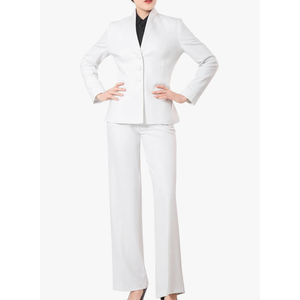 Marycrafts Women's Business Outfit Blazer Wide Leg Pant Suits Set for Work, Size 8