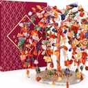 7 Chakra Healing Crystal Tree of Life, Home and Office Desk Dcor, Feng Shui Money Bonsai Trees for Postive Energy, Wealth, Good Luck, Protection, Reiki Healing Crystals and Stones, Spiritual Gifts