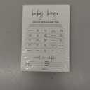 Baby Shower Bingo Game (50 Unique Cards), Pre-Filled, Baby Shower Games, Added Word Scramble - Minimalist