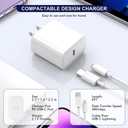 iPhone Fast Charger,[Apple MFi Certified] iPhone Charger Fast Charging Apple Wall Charger Block 6FT USB C Lightning Cable Cord Type C Adapter for iPhone 14 Pro Max/13/12 Mini/11/10/XS Max/XR/X/8/7/SE