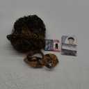 Headband Wig 14 Inch Kinky Curly Headband Wigs for Black Women Glueless No Lace Front Wig Deep Curly Half Hair Wigs Chocolate Brown with Blonde