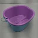2 Pcs Foot Soaking Bath Basin - Large Foot Soaking Tub Foot Bath Spa Wash Basin Foot Bucket Foot Soaking Tub Feet at Home (Purple/Blue)