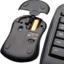 Logitech MK335 Quiet Wireless Keyboard and Mouse Combo - Black/Silver Keyboard and Mouse Combo Wireless, Ambidextrous