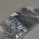 200pcs 2020 Series M5 T Nut and Black Screw Kit  Sliding & Drop-in T-Nuts, M5x8 & 10mm Black Screws, Washers, Hex Wrench  for 6mm T-Slot Aluminum Extrusion Accessories Extruded Aluminum Hardware