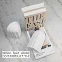 Heavy Book Ends Set of 2, Concrete Bookends for Shelves and Bookshelf Decor, Stylish and Durable Decor, Minimalist Book Ends for Shelves, Perfect for Home and Office (Arch 1)