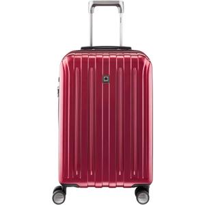 DELSEY PARIS Titanium Hardside Expandable Luggage with Spinner Wheels Carry-On Luggage, Black Cherry Red, Carry-On 21 Inch
