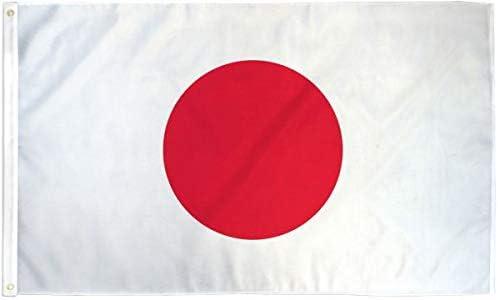 Japan Flag 3x5ft Poly - INTERNATIONAL FLAGS