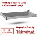DuraSteel Galvanized Under Shelf for Work Tables - Extra Adjustable Lower Shelf for 30" x 12" Stainless Steel and Wooden Worktables - Fits for use in Restaurant, Warehouse, Home, Kitchen, Garage