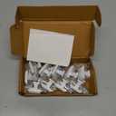 Square White Cabinet Knobs - Single Hole Drawer Knobs - 10 Pack White Cabinet Knobs - Square Dresser Knobs Dresser Handles Closet Door Knobs - Kitchen Cabinet Pulls - Cabinet Hardware