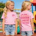 First Day of School Shirt for Girl 1st Grade Here I Come T-Shirt Kid Back to School Outfit Cute Summer Tee Top (Pink)