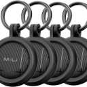 LiTag Tracker Tag for iOS and Android, Bluetooth Tracking Tag/Key Finder/Luggage Tracker/Item Locator, Compatible with iOS Find My or Google Find Hub App (Dual System, 4PCS)