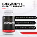 Orby EreForce Natural Daily Wellness Supplement with L-Citrulline, L-Carnitine & Maca Root 100% Natural, Non-GMO, GMP Certified, Made in USA 30 Capsules, 3 Month Supply