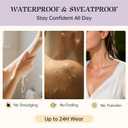 Tattoo Cover Up Makeup Waterproof, 2 Colors Mix Foundation Full Coverage Tattoo Coverup Make Up for Leg Neck Body, Scars Vitiligo Veins Dark Spots Long Lasting Concealer for All Skin, Ivory Dark 1.4oz