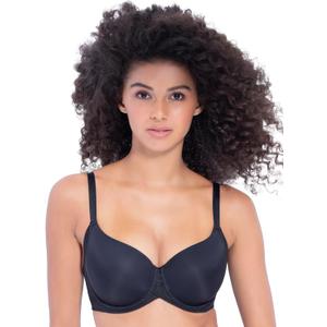 Felina Marvelous Side Smoothing T-Shirt Bra (34B, Black)