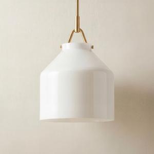 Nordic Milk Glass Pendant Light, Glass Pendant Lights Kitchen Island - Industrial Light Fixture for Living Room, Dinging Room, Bedroom, Kitchen(10.75 Inch)